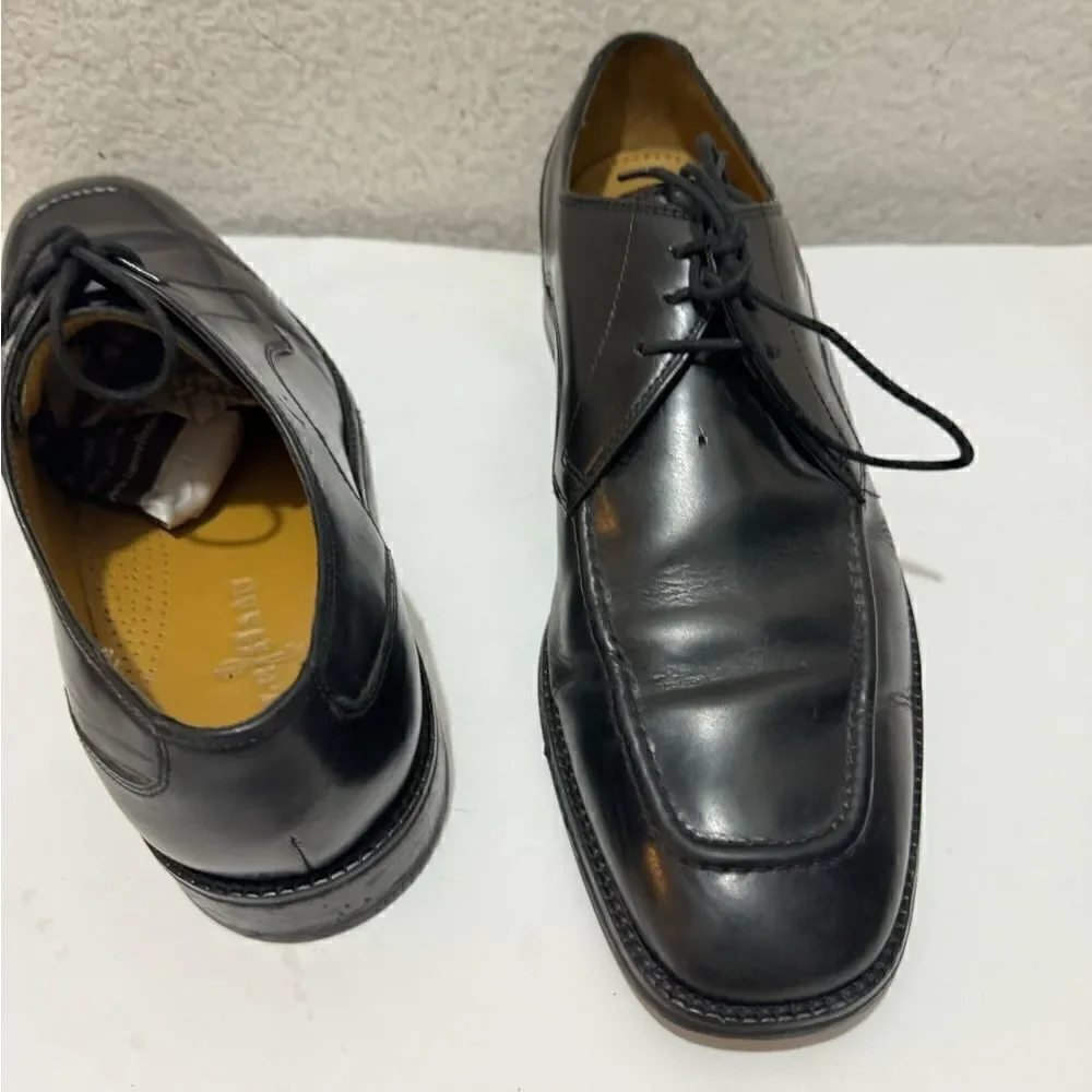 Cole Haan Eaton Apron Toe Derby Oxford Dress Shoes Black